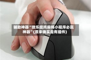 辅助神器“微乐捉鸡麻将小程序必赢神器”(原来确实是有插件)