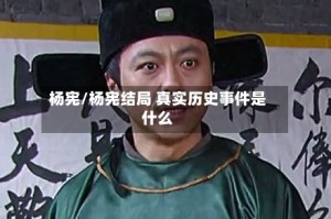 杨宪/杨宪结局 真实历史事件是什么