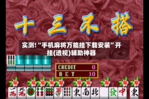 实测!“手机麻将万能挂下载安装”开挂(透视)辅助神器