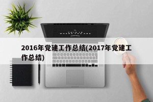 2016年党建工作总结(2017年党建工作总结)