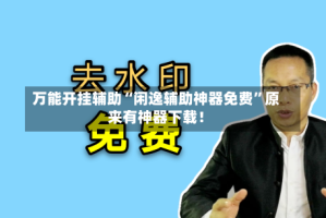 万能开挂辅助“闲逸辅助神器免费”原来有神器下载！