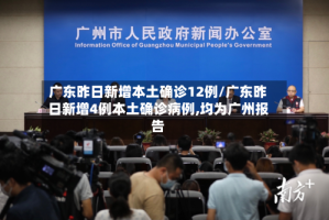 广东昨日新增本土确诊12例/广东昨日新增4例本土确诊病例,均为广州报告