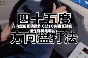 方向盘的正确操作方法(方向盘正确的操作姿势是哪些)