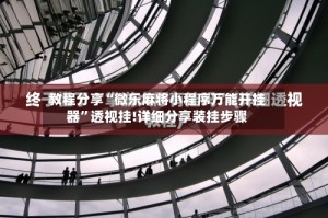 教程分享“微乐麻将小程序万能开挂器”透视挂!详细分享装挂步骤