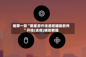 推荐一款“新星游开挂透视辅助软件”开挂(透视)辅助教程