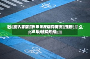 重大来袭“微乐亲友房专用挂”开挂(透视)辅助神器