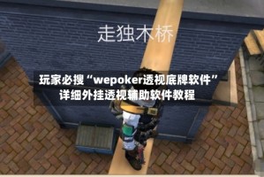 玩家必搜“wepoker透视底牌软件”详细外挂透视辅助软件教程