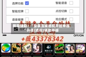 教程辅助！“皇豪互娱透视开挂神器”开挂(透视)辅助神器