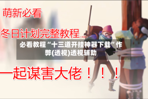 必看教程“十三道开挂神器下载”作弊(透视)透视辅助