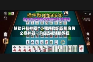 辅助开挂神器“小程序微乐四川麻将必赢神器”详细透视辅助教程