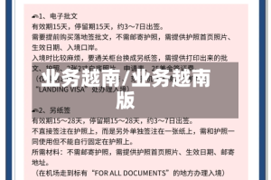 业务越南/业务越南版