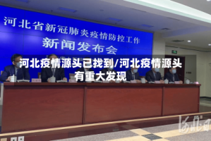 河北疫情源头已找到/河北疫情源头有重大发现