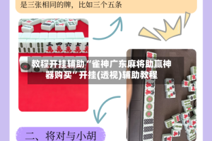 教程开挂辅助“雀神广东麻将助赢神器购买”开挂(透视)辅助教程