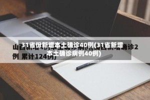 31省份新增本土确诊40例(31省新增本土确诊病例40例)