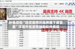秒懂经验“哈灵麻将开挂神器下载安装”详细外挂透视辅助软件教程
