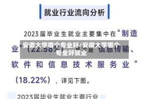 安徽大学哪个专业好/安徽大学哪个专业好就业