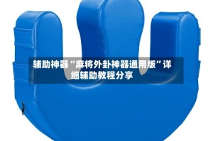 辅助神器“麻将外卦神器通用版”详细辅助教程分享