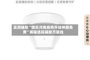 实测辅助“微乐河南麻将开挂神器免费”揭秘透视辅助万能挂