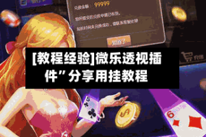 [教程经验]微乐透视插件”分享用挂教程