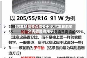 【汽车轮胎多久需要更换,汽车轮胎多久需要更换知乎】