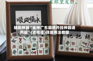 辅助神器“雀神广东麻将开挂神器通用版”(透视挂)详细用法教程