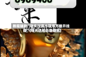 教程辅助“功夫川麻小程序万能开挂器”(曝光透视必备猫腻)