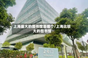 上海最大的图书馆是哪个/上海比较大的图书馆
