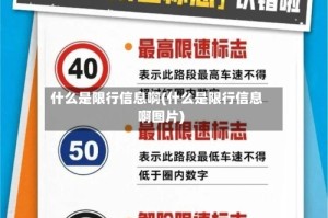 什么是限行信息啊(什么是限行信息啊图片)