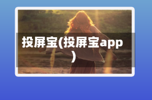 投屏宝(投屏宝app)