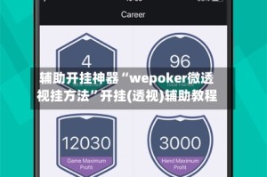 辅助开挂神器“wepoker微透视挂方法”开挂(透视)辅助教程