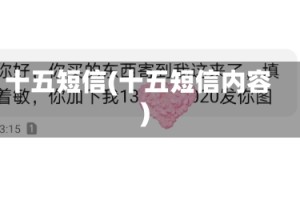 十五短信(十五短信内容)