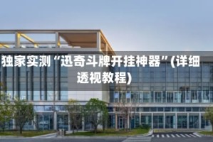 独家实测“迅奇斗牌开挂神器”(详细透视教程)