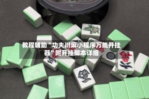 教程辅助“功夫川麻小程序万能开挂器”附开挂脚本详细