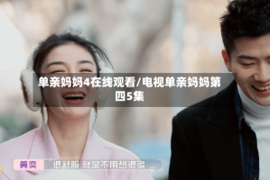 单亲妈妈4在线观看/电视单亲妈妈第四5集