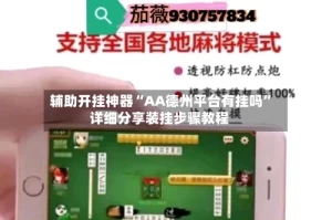 辅助开挂神器“AA德州平台有挂吗”详细分享装挂步骤教程