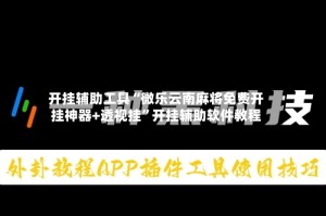 开挂辅助工具“微乐云南麻将免费开挂神器+透视挂”开挂辅助软件教程