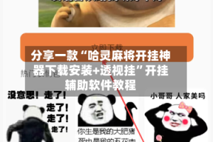 分享一款“哈灵麻将开挂神器下载安装+透视挂”开挂辅助软件教程