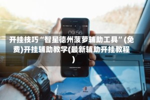 开挂技巧“智星德州菠萝辅助工具”(免费)开挂辅助教学(最新辅助开挂教程)