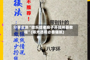 分享实测“微乐捉老麻子开挂神器教程”(曝光透视必备猫腻)