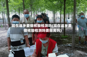 现在返乡要做核酸检测吗(现在返乡要做核酸检测吗要隔离吗)