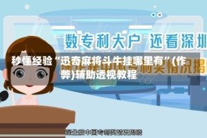 秒懂经验“迅奇麻将斗牛挂哪里有”(作弊)辅助透视教程