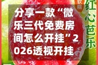 分享一款“微乐三代免费房间怎么开挂”2026透视开挂