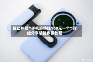 辅助神器“手机麻将挂100元一个”详细分享装挂步骤教程