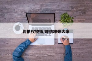 郭伯权被抓/郭伯雄等大案