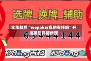 实测教程“wepoker真的有挂吗”开挂辅助详细步骤