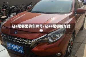 辽e是哪里的车牌号/辽ae是哪的车牌号