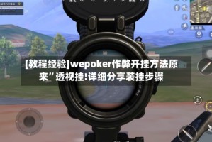 [教程经验]wepoker作弊开挂方法原来”透视挂!详细分享装挂步骤