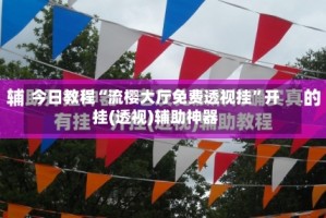 今日教程“流樱大厅免费透视挂”开挂(透视)辅助神器