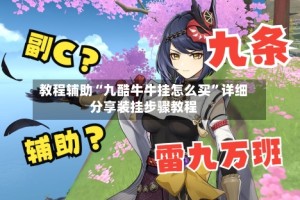 教程辅助“九酷牛牛挂怎么买”详细分享装挂步骤教程