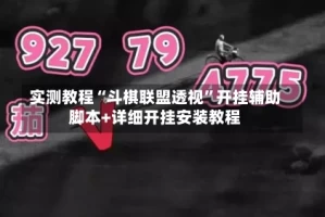 实测教程“斗棋联盟透视”开挂辅助脚本+详细开挂安装教程